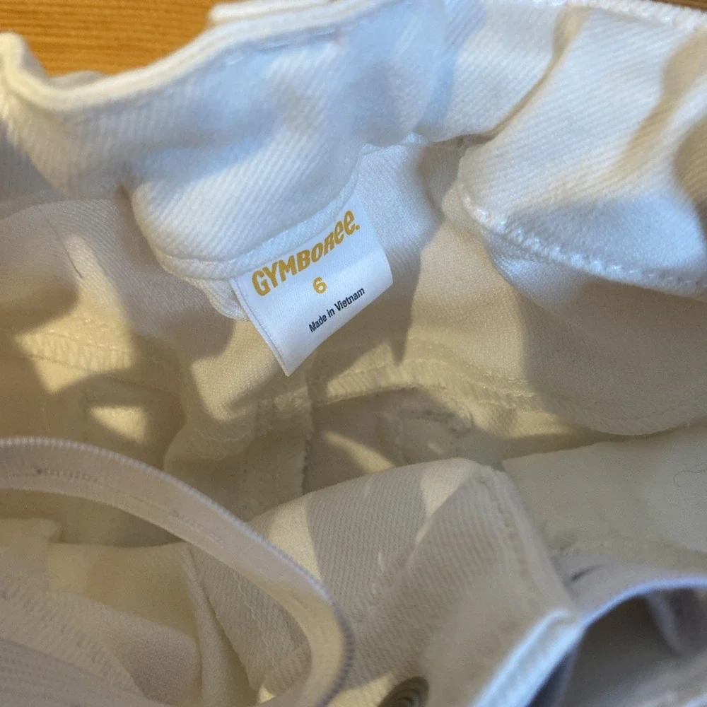 Gymboree Girls White Denim‎ Bermuda Short Size 6 NWOT 2017 Tag